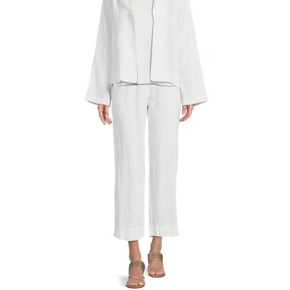 Bryn Walker Anka Light White Linen Pants XXS NWT - Picture 2 of 10